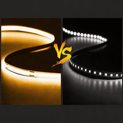 COB Flexible LED Strip Light - 12V / 24V | 8mm PCB | 320 / 480 LEDs/M | CRI 90+ | Dot-Free Continuous Lighting | 3000K / 4000K / 6500K / Red / Blue / Green / Pink / Yellow | Non-Waterproof | for Cabinets,Kitchen Office Lighting | 50/500M