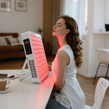 100W Desktop Infrared Therapy Lamp – 70 LEDs | Touch Screen | Red Light 660nm & IR 850nm | Dimmable & Timer | AC100–240V | Desktop Stand Design | for Skin Rejuvenation & Anti-Aging | Included Hanging Rope, Protective Goggles | US / EU / UK / AU Plug