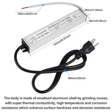 30W Outdoor Waterproof Power Supplies, 12V/24V Output, 90-265V Input, Single Output, Aluminum Housing, Outdoor Lighting Projects, CE/RoHS/FCC Certified, US/UK/EU Plug, 1-Pack / 10-Pack
