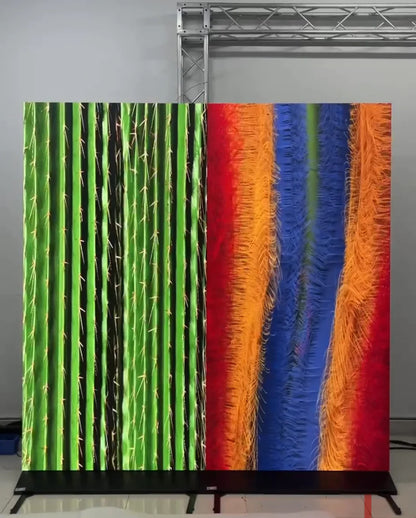 LEP-RS Series Rollable LED Digital Signage Poster | 1000×2000mm | P2.6 / P1.95 / P1.53 / P1.25 | Flexible, Lightweight & Portable | Floor-Standing with Detachable Frame