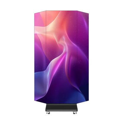 LEP-TR Series Tri-Fold LED Digital Signage Poster | 1280×1920mm Foldable Panel | P2.5 / P2 / P1.86 / P1.53 | GOB Surface | Portable Indoor Kiosk Display