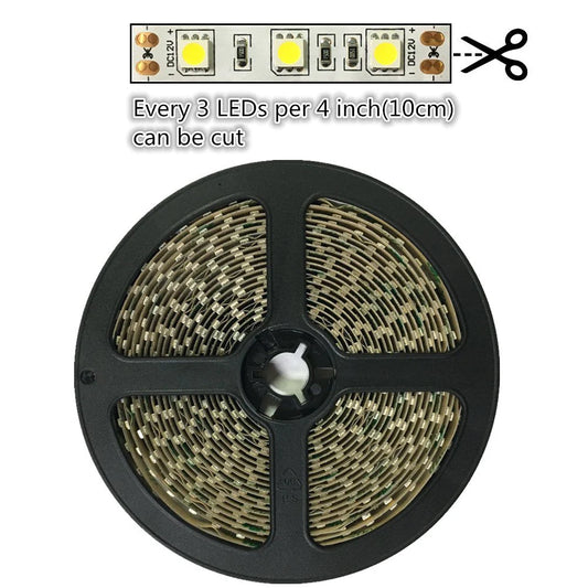 635nm-DC12V  Red & Infrared Rigid LED Strip-SMD2835/SMD5050, 30/60/120/240 LEDs/m, 5/50/500 Meters, IP00/IP65, Red Light Therapy & Visible Red for Indicators