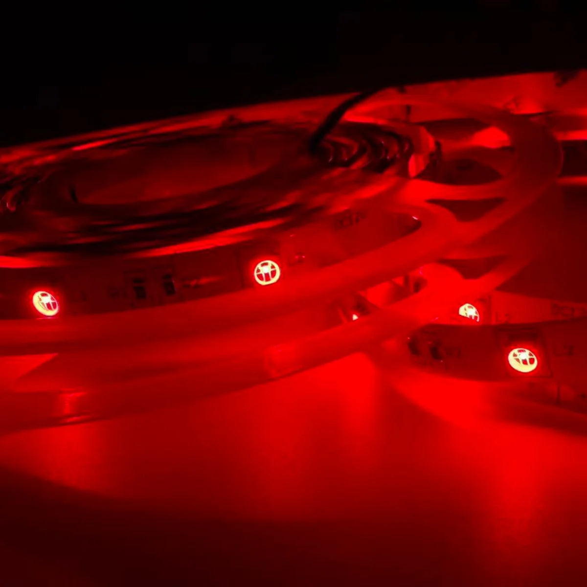660–670nm  SMD5050 DC12V Red LED Strip Light – High Power Red for Therapy & Plants, 30/60/120 LEDs/m, 5M /10M, IP00/IP65