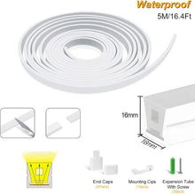 Neon Light Housing – S1616 | 16x16mm Silicone LED Channel System | IP67 Waterproof | 12mm PCB Width | 50M/5M | Local Stock US/UK/DE