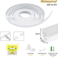 Neon Light Housing – S1212 | 12x12mm Silicone LED Channel System | IP67 Waterproof | 8mm PCB Width | 50M/5M | Local Stock US/UK/DE