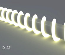 Neon Light Housing – S22D Black | ⏀22mm Silicone LED Channel System | IP67 Waterproof | 8mm PCB Width | 50M/5M | Local Stock US/UK/DE