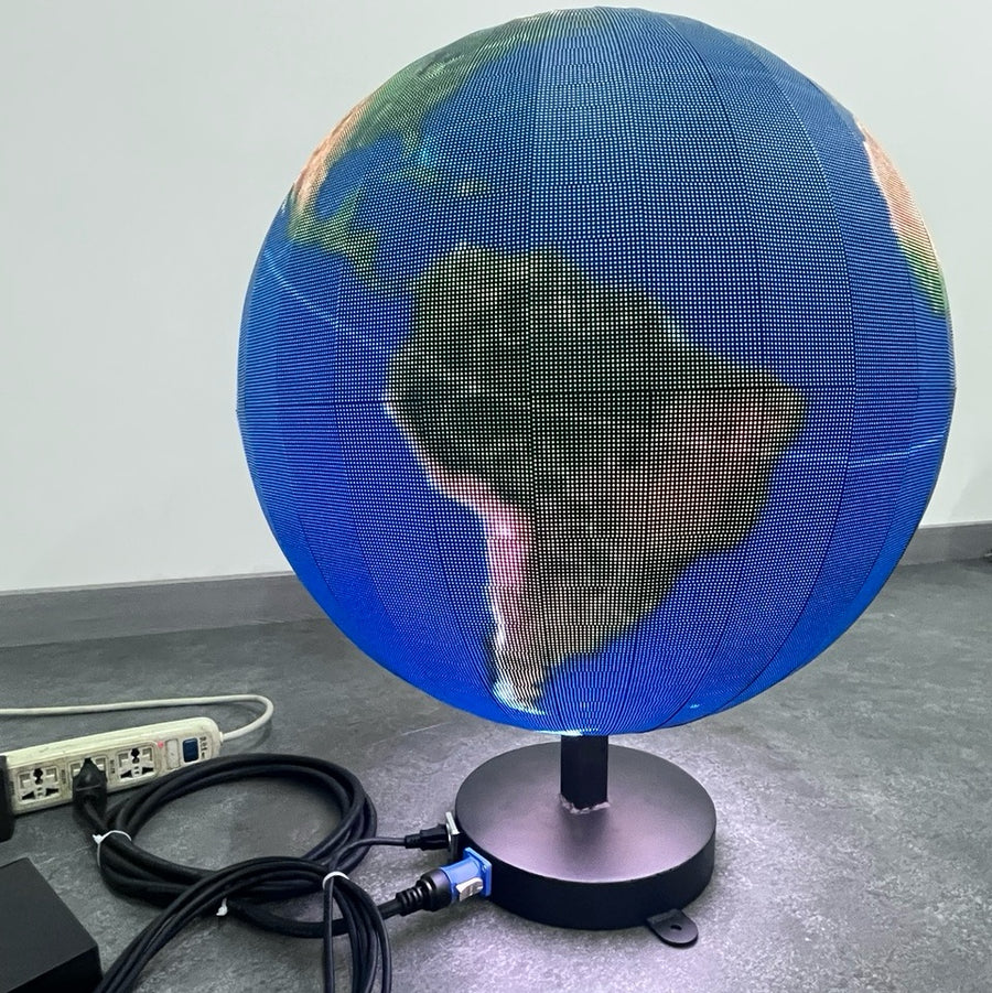 SI-60 Small Indoor LED Ball Display – Dia. 60cm ( 2.0ft ), P2 | 360° Spherical Screen for Retail & Exhibits