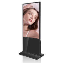 50‘’ Indoor Single-Sided Floor-Standing LCD Advertising Koisk with Wheel Stand | Android RK3568 2GB+16GB | Non-Touch / Infrared / Capacitive Touch | CMS Preinstalled