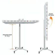 ALL-PRO4000 Red LED Light Therapy Panel with Electrical Mobile Stand, 1000W Deep Red 660nm & Near Infrared 850nm LED Light Therapy