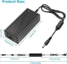 AC 100–240V Input LED Power Adapter Switching Transformer 36W/60W DC 12V with US Plug for LED Strip Lights, CCTV Systems, Security Cameras, Pumps and Industrial Electronics, 1-Pack/10-Pack