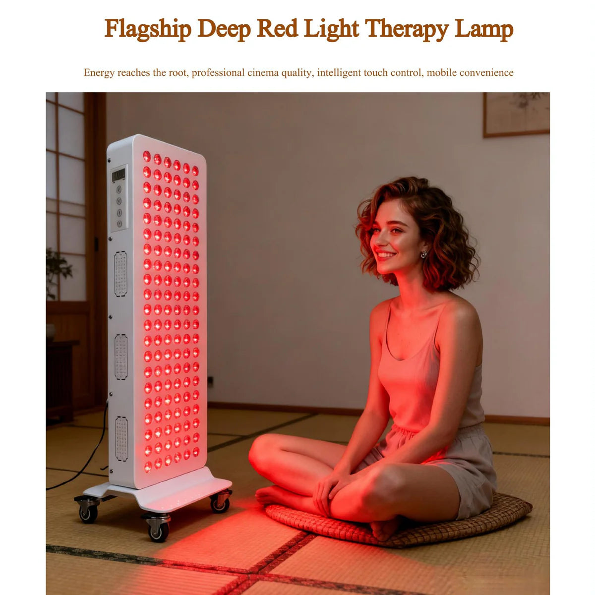 ALL-PRO Series Large Panel Infrared Therapy Lamp – 140W / 260W / 420W | Dual Chip Red Light & Infrared | Touch Control with Timer & Pulse Dimming | 30° Lens | AC85–265V | Included Hanging Rope, Protective Goggles | for Skin | US / EU / UK / AU Plug