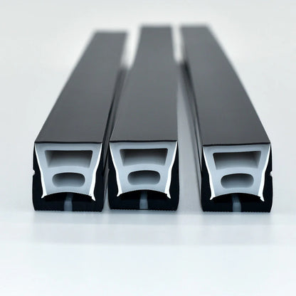 Neon Light Housing – S2020 Black | 20x20mm Silicone LED Channel System | IP67 Waterproof | 12mm PCB Width | 50M/5M | Local Stock US/UK/DE