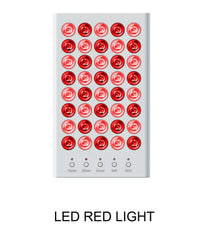 50W Desktop Infrared Therapy Lamp – 40 LEDs | Button Control / Touch Screen | Red Light 660nm & IR 850nm | Dimmable & Timer | AC100–240V | Desktop Stand Design | for Skin | Included Hanging Rope, Protective Goggles | US / EU / UK / AU Plug