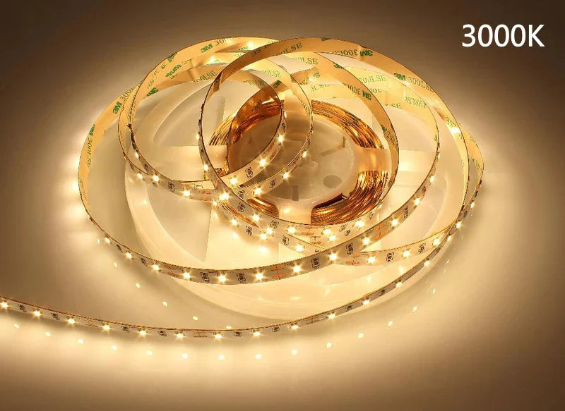 DC12V SMD2835 Full Spectrum LED Strip Light – CRI 97+ | 600 LEDs (120 LEDs/M) | 2700K / 3000K / 4000K / 5500K / 6500K | 16W/M | 8mm PCB | CRI 97+ | IP00 / IP67 | Under Cabinet, Mirror & Bedroom Accent Lighting | 50/500M