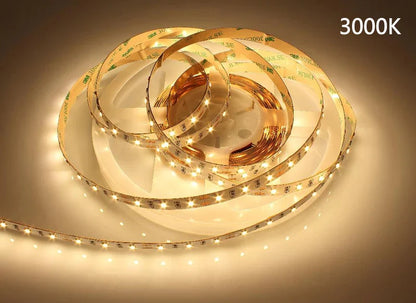 DC12V SMD2835 Full Spectrum LED Strip Light – CRI 97+ | 600 LEDs (120 LEDs/M) | 2700K / 3000K / 4000K / 5500K / 6500K | 16W/M | 8mm PCB | CRI 97+ | IP00 / IP67 | Under Cabinet, Mirror & Bedroom Accent Lighting | 50/500M