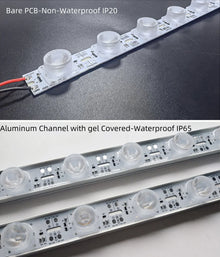 1M DC12V High Brightness Rigid LED Strip Light, SMD3030 18LEDs/M 22W 25mm PCB, Warm White / Natural White / Daylight White / Cool White IP00 / IP65, for Side-Emitting Light Box, 50PCS / 500PCS