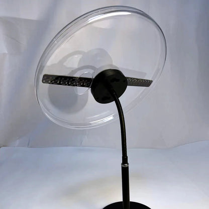 FL Series 11cm to 42cm (4.3–16.5 inch) | 3D Hologram LED Display | Small Size | Asynchronous Control | Retail Hologram Display | Desktop Stand with Transparent Protective Cover | 2 Blades