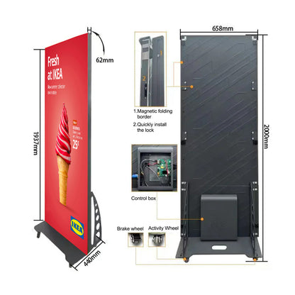 LEP-GOB Series LED Screen Kit for Church & Stage | 1280×1920mm | Indoor Plug-in | P2.5 / P1.86 / P1.53 / P1.25 | GOB Reinforced Surface + Magnetic Splicing Design