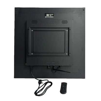 19.2 Inch (345×345mm Viewable) 1:1 Square Monitor LCD Display Screen, Cloud / APP / USB Disk Content Upload