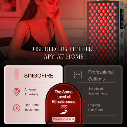 230W Large Panel Infrared Therapy Lamp – Black | Dual Chip Red Light & Infrared | Smart Touch Control Panel | Timer & Pulse Dimming | 60° Lens | AC85-264V | for Skin Rejuvenation & Muscle and Joint Therapy | US / EU / UK / AU Plug