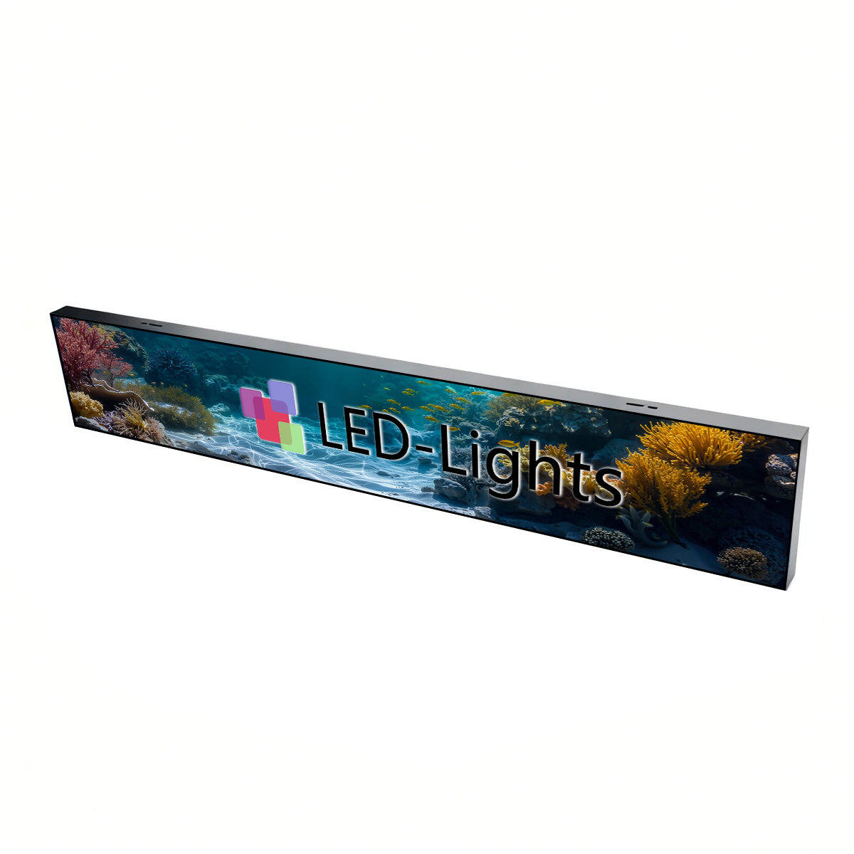 LFL-S Series Frameless LED Shop Display – P1.86 · 160×960mm | Ultra-Thin GOB Screen for Store Windows & Retail Interiors