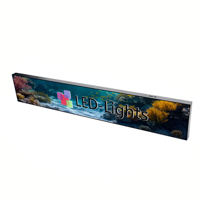 LFL-S Series Frameless LED Shop Display – P1.86 · 160×960mm | Ultra-Thin GOB Screen for Store Windows & Retail Interiors