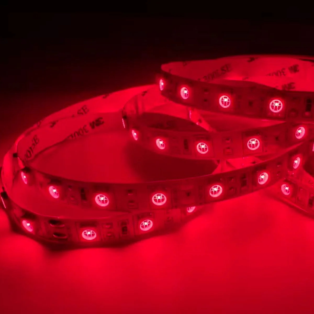 660–670nm  SMD5050 DC12V Red LED Strip Light – High Power Red for Therapy & Plants, 30/60/120 LEDs/m, 5M /10M, IP00/IP65