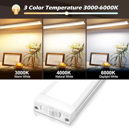 21 Inch Under Cabinet Lights with Hand Wave, Under Cabinet Lighting Motion Sensor Light Indoor, Dimmable Closet Lights 3 CCT Cabinet Lights for Kitchen, Stairs(2 Pack)