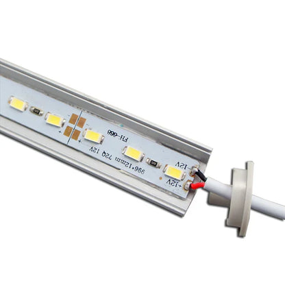 V02 Silver Aluminum Rigid LED Strip Light, DC12V SMD5630 72 LEDs/M 16×16mm 0.5M/1M Warm White / Natural White / Cool White Silver Finish Non-Waterproof, for Indoor Accent & Display Lighting, 50PCS / 500PCS