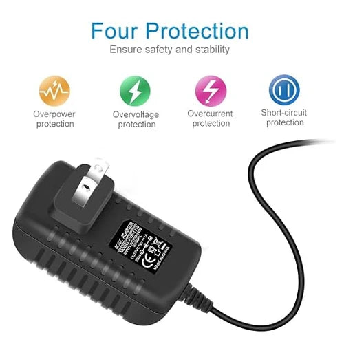DC 12V Wall Plug LED Adapter with On/Off Switch, 12W/24W/36W Options, US Plug, Black/White Housing, 100–240V AC Input Wall Plug LED Adapter - for LED Strip Lights, CCTV and Electronics