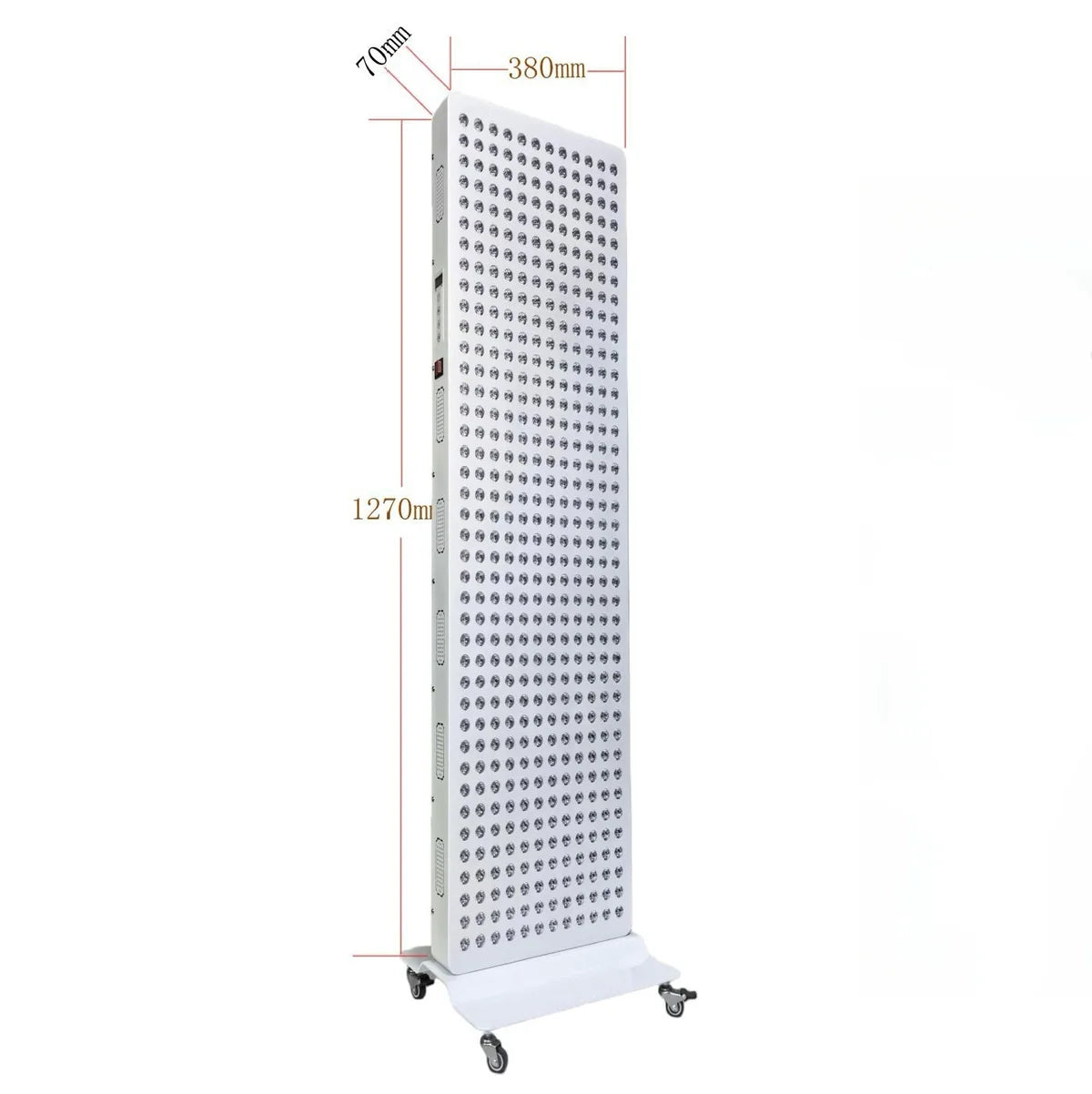 ALL-PRO Series Large Panel Infrared Therapy Lamp – 600W / 800W | Dual Chip Red Light & Infrared | Touch Control with Timer & Pulse Dimming | 30° Lens | AC85–265V | Included Hanging Rope, Protective Goggles | for Skin | US / EU / UK / AU Plug