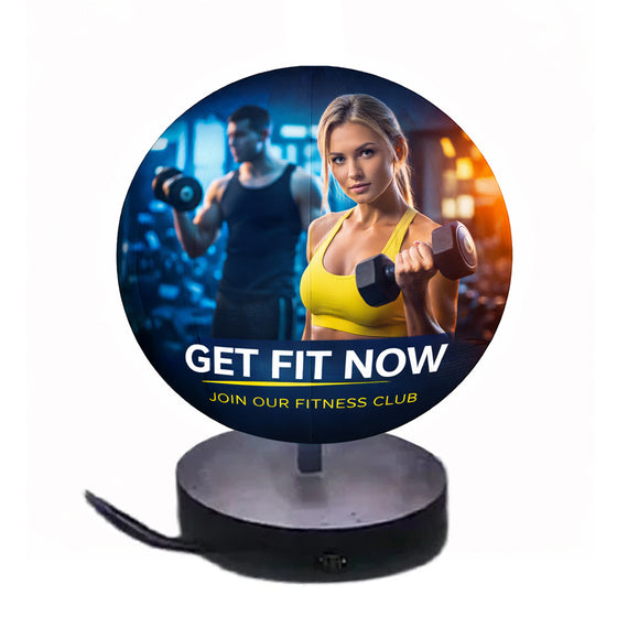 SI-60 Small Indoor LED Ball Display – Dia. 60cm ( 2.0ft ), P2 | 360° Spherical Screen for Retail & Exhibits