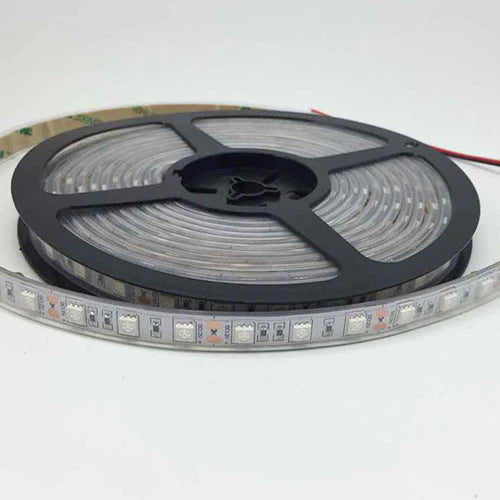 635nm SMD5050 DC12V Red LED Strip Light – Bright Red for Indicators & Signage, 30/60/120 LEDs/m, 5M /10M, IP00/IP65