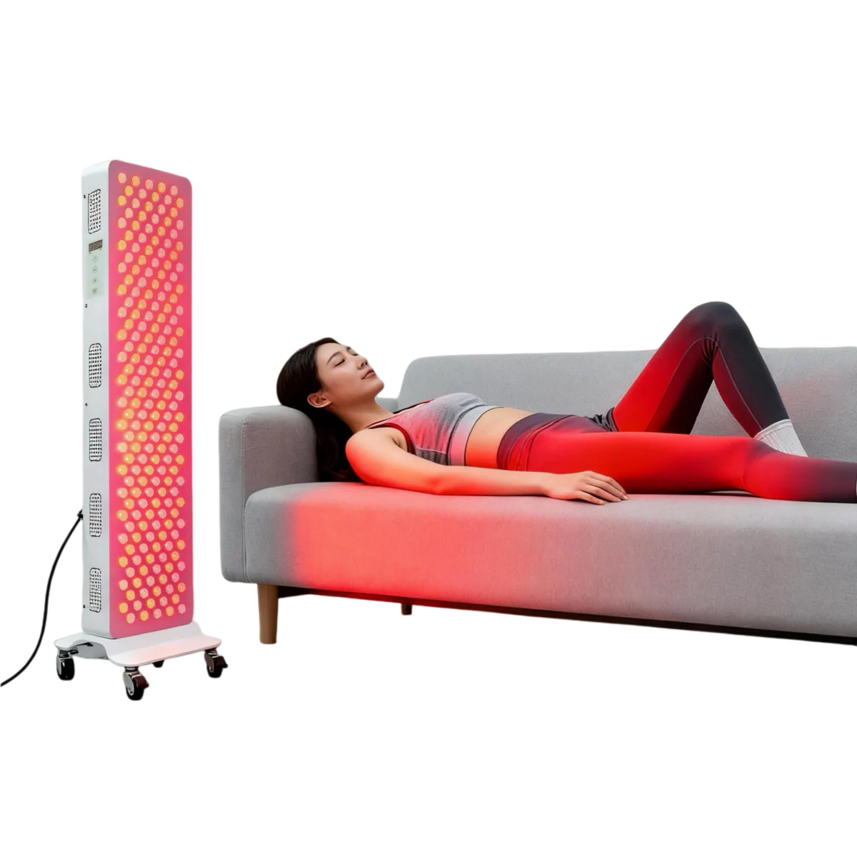 ALL-PRO Series Large Panel Infrared Therapy Lamp – 140W / 260W / 420W | Dual Chip Red Light & Infrared | Touch Control with Timer & Pulse Dimming | 30° Lens | AC85–265V | Included Hanging Rope, Protective Goggles | for Skin | US / EU / UK / AU Plug