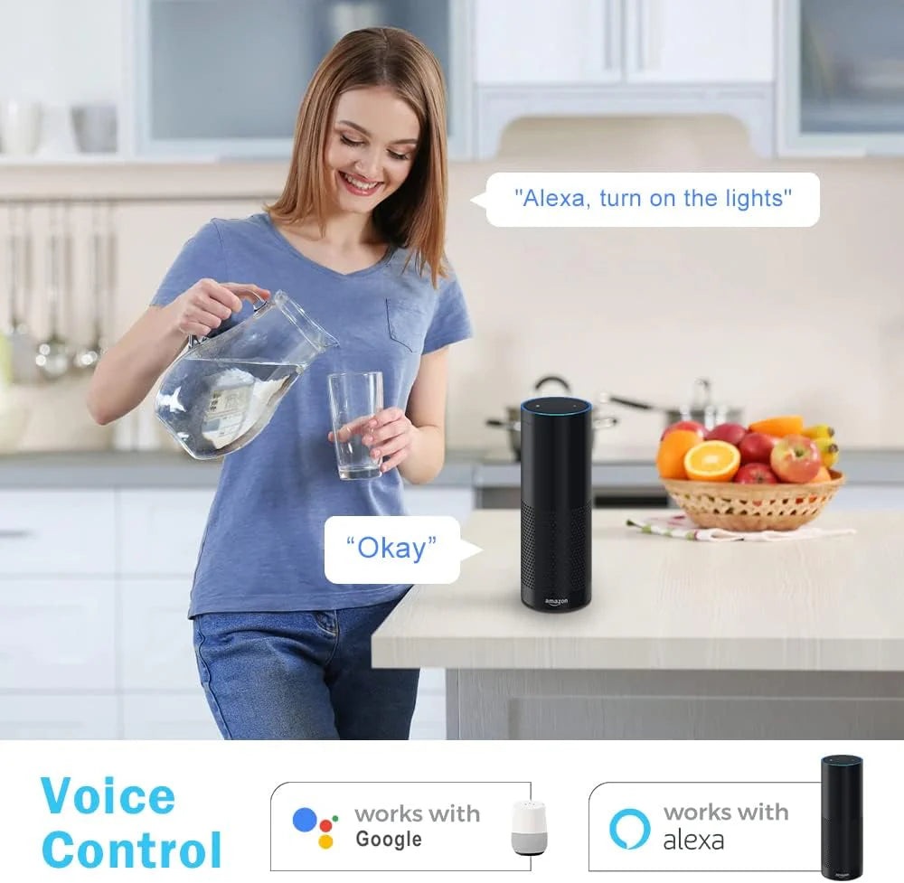 Smart-1W Series WiFi Recessed Lighting | 2Inch 5W | Dimmable RGB & CCT 2700-6500K | 100–240V | White Housing | Compatible with Alexa and Google Home | 50 / 100-Pack