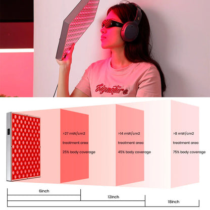 20W Floor Standing Infrared Therapy Lamp – Red Light 655–665nm & IR 850–860nm | Dimmable & Timer | AC100–240V | Aluminum Alloy + PC Cover | Includes Floor Stand | for Skin Rejuvenation, Muscle & Joint Pain Relief | US / EU Plug