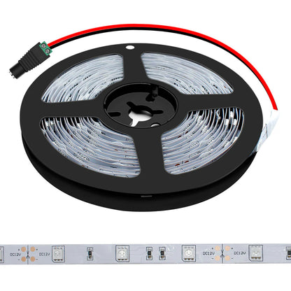 380-385nm SMD5050 UV LED Strip Light – 16.4FT / 5M / 10M | 30 / 60 120 LEDs/m | DC12V | Non-Waterproof / IP67 Waterproof | Power Adapter Required | UV Strip for Resin Curing, Fluorescent Response & Display Light