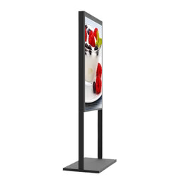 49" Double-Sided High Bright Window LCD Display, 2500nits Front + 700nits Back, Android 2+32G, Non-Touch, Cloud/APP/USB, Hanging/Floor Stand
