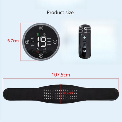 Infrared Therapy Heating Belt – Wireless Near Infrared Waist Belt | 2000mAh Battery | Digital Display | Transparent Film | With / Without Remote Control | Type-C Charging | for Back & Waist Pain Therapy