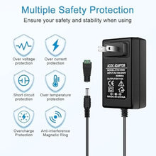 DC 5V Wall Plug LED Adapter 25W, AC 100–240V Input, Black Housing Wall Plug LED Adapter with US Plug - for LED Strip Lights, Routers, USB Devices and Electronics