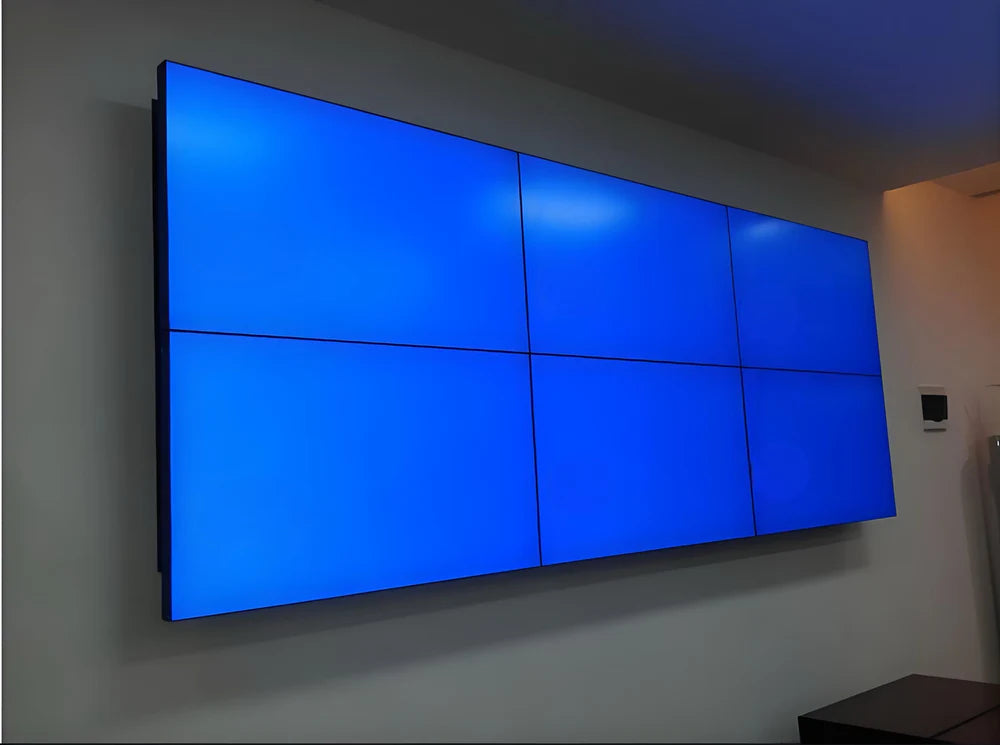 46” BOE LCD Video Wall – 3x2 Kit (6 Panels) | 1920x1080 FHD | 500 nits | Ultra Narrow Bezel 0.88mm / 1.7mm / 3.5mm | HDMI Splicer + Wall Mount Included