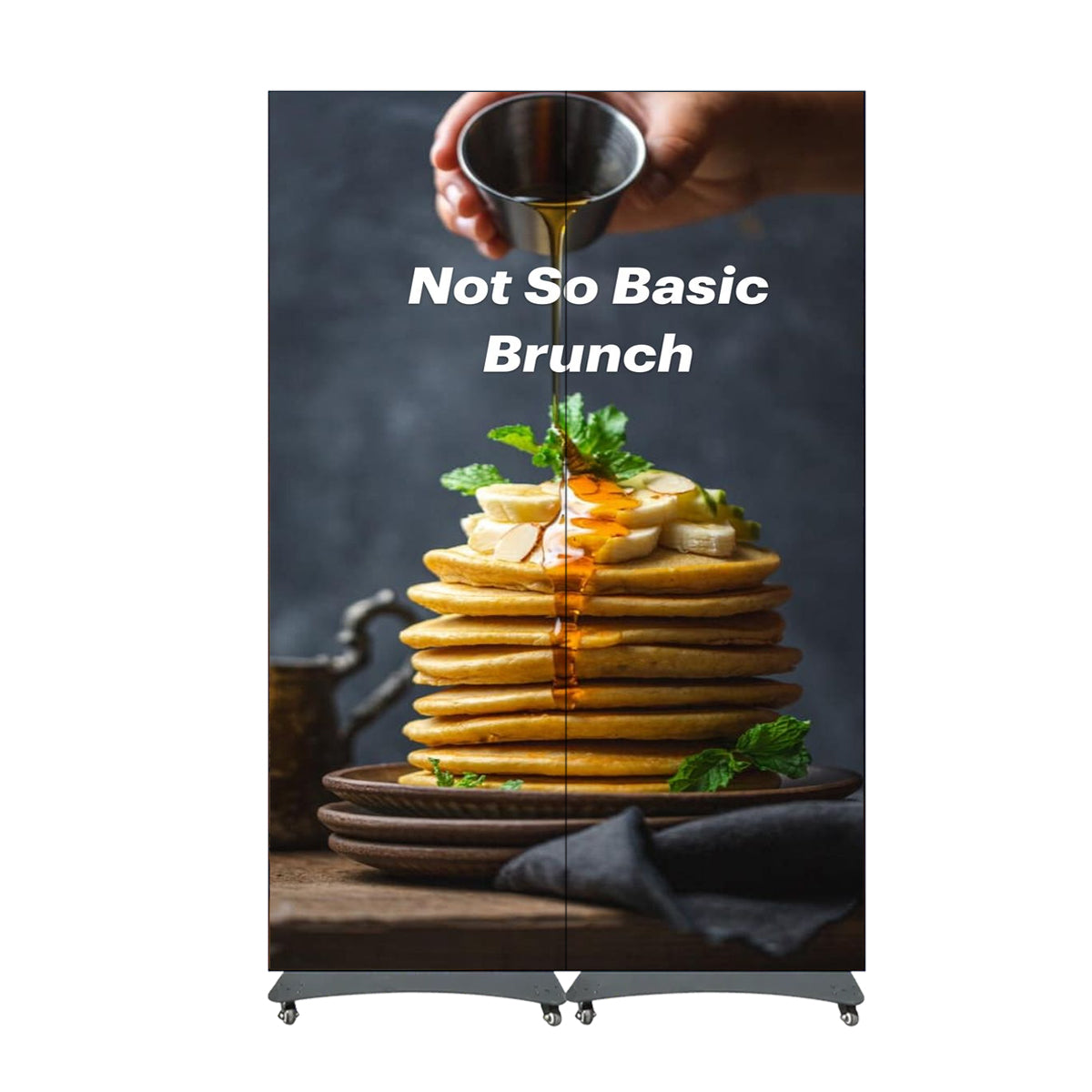 LEP-GOB Series LED Digital Signage Poster | 640×1920mm Indoor Plug-in | P2.5 / P1.86 / P1.53 / P1.25 | GOB-Protected Surface + Flip-Open Magnetic Frame
