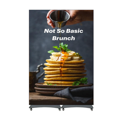 LEP-GOB Series LED Digital Signage Poster | 640×1920mm Indoor Plug-in | P2.5 / P1.86 / P1.53 / P1.25 | GOB-Protected Surface + Flip-Open Magnetic Frame