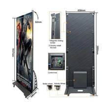 LEP-GOB Series LED Digital Signage Poster | 640×1920mm Indoor Plug-in | P2.5 / P1.86 / P1.53 / P1.25 | GOB-Protected Surface + Flip-Open Magnetic Frame