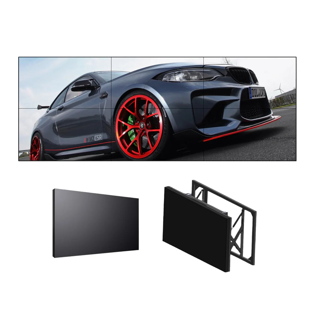 46” BOE LCD Video Wall – 3x2 Kit (6 Panels) | 1920x1080 FHD | 500 nits | Ultra Narrow Bezel 0.88mm / 1.7mm / 3.5mm | HDMI Splicer + Wall Mount Included