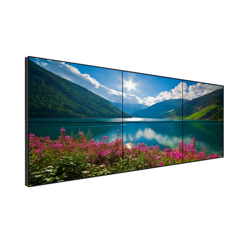 46” BOE LCD Video Wall – 3x2 Kit (6 Panels) | 1920x1080 FHD | 500 nits | Ultra Narrow Bezel 0.88mm / 1.7mm / 3.5mm | HDMI Splicer + Wall Mount Included