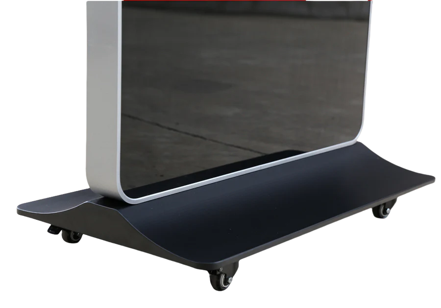 50‘’ Indoor Single-Sided Floor-Standing LCD Advertising Koisk with Wheel Stand | Android RK3568 2GB+16GB | Non-Touch / Infrared / Capacitive Touch | CMS Preinstalled