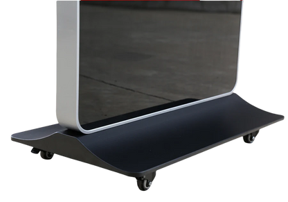 50‘’ Indoor Single-Sided Floor-Standing LCD Advertising Koisk with Wheel Stand | Android RK3568 2GB+16GB | Non-Touch / Infrared / Capacitive Touch | CMS Preinstalled