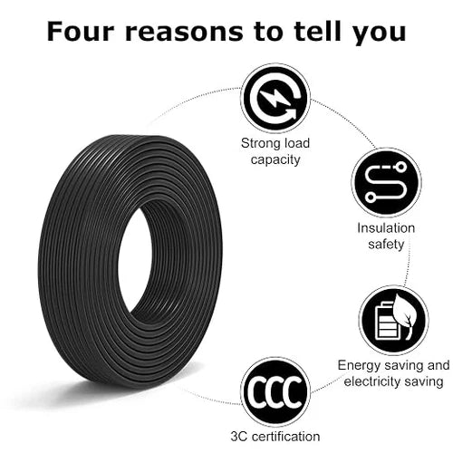 24 AWG 6/7/8 Conductor PVC Control Cable, Black/White Industrial Flexible Wire for Signal & Control Systems – 50m / 500m