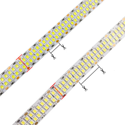 SMD2835 Double Row LED Strip Light – DC 12V / 24V | 480 LEDs/m | High Brightness Low Voltage LED Tape | 15mm PCB | Non-Waterproof | Warm White / Natural White / Cool White | 50/500M